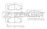 Колодки тормозные передние Zotye T600 Zekkert