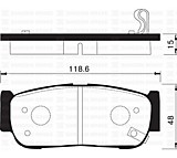 Колодки тормозные задние multi-link Rexton 2 HSB