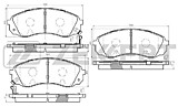Колодки тормозные передние Haval H9 Zekkert